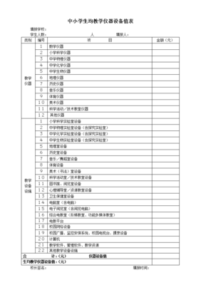 中小学教学仪器设备值统计填报实操指南